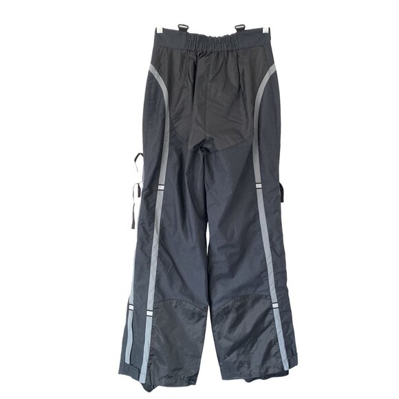The North Face Womens M Black Waterproof Nylon Ski Pants With Reflective Stripes - Picture 2 of 9